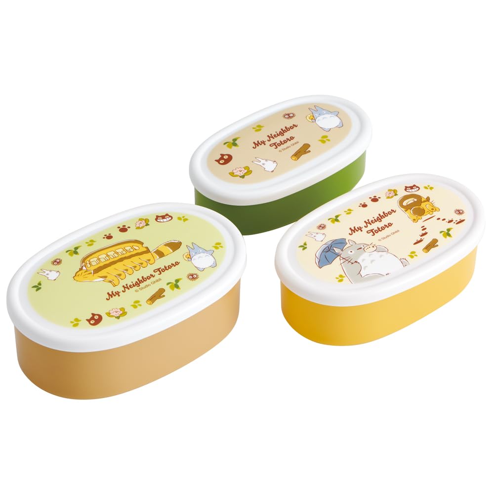 Skater Bento Box Seal Container Set 3 Totoro Cat Bus Japan 860Ml Srs3Sag-A- Japan Figure Store - #1 Bring To You The Best Japanese Goods