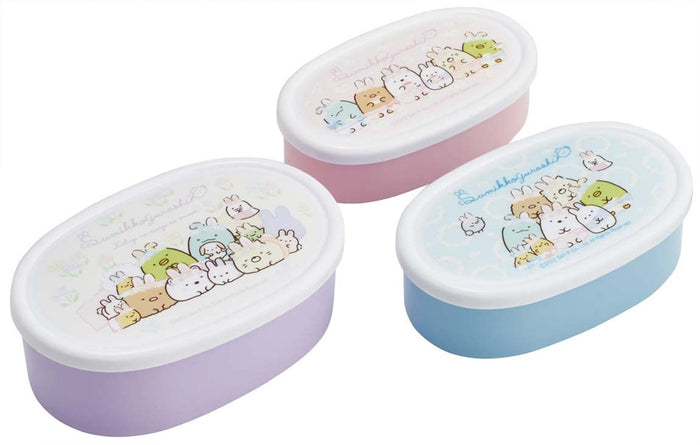 Skater Bento Box Sumikkogurashi Rabbit Rice 860Ml Set Of 3 Sealed Container Storage Container Made In Japan Srs3Sag-A- Japan Figure Store - #1 Bring To You The Best Japanese Goods