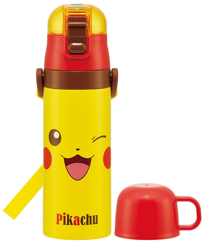 SKATER - Pokemon Pikachu Ultralight 2Way Stainless Bottle- Japan Figure Store - #1 Bring To You The Best Japanese Goods