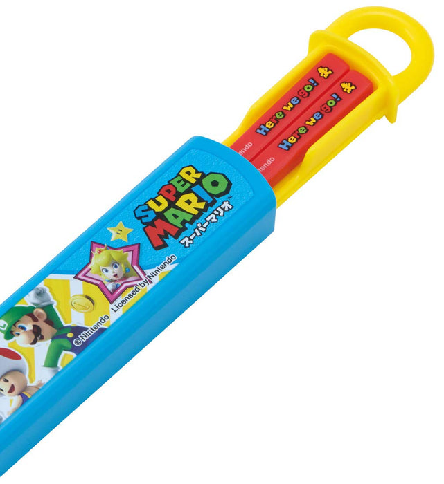 SKATER Super Mario Antibacterial Slide Chopstick Box Set- Japan Figure Store - #1 Bring To You The Best Japanese Goods