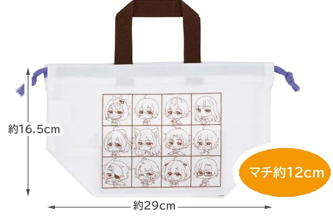 Skater KB7-A Children's Lunch Box Drawstring Bag Colorful Peach Japan- Japan Figure Store - #1 Bring To You The Best Japanese Goods