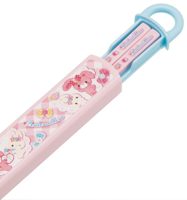 Skater 16.5cm Bonbon Ribon Flower Chopstick Box Set Made in Japan Sliding Type- Japan Figure Store - #1 Bring To You The Best Japanese Goods
