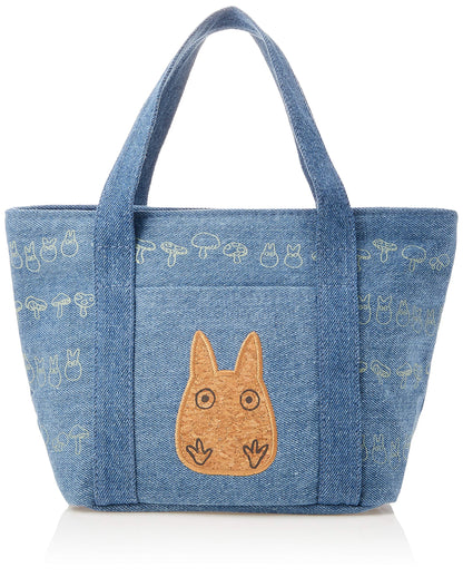 SKATER Studio Ghibli My Neighbor Totoro Denim Lunch Bag- Japan Figure Store - #1 Bring To You The Best Japanese Goods