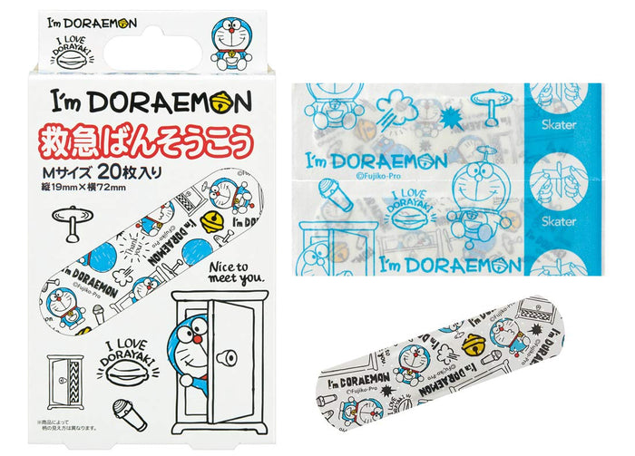 SKATER First Aid Plaster Set M Size I'M Doraemon- Japan Figure Store - #1 Bring To You The Best Japanese Goods