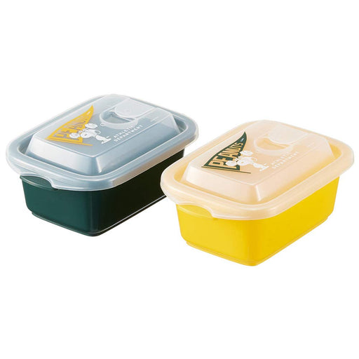 Skater Japan Fluffy Storage Container 300Ml 2P Side Dishes Sealed Snoopy 20 Peanuts- Japan Figure Store - #1 Bring To You The Best Japanese Goods