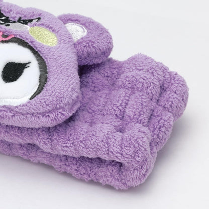 Skater Hair Turban Kuromi Headpiece Sanrio ZHTB1-A- Japan Figure Store - #1 Bring To You The Best Japanese Goods