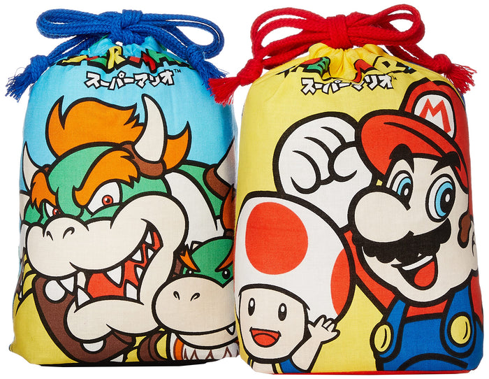 Skater Japan Super Mario Boys Lunch Box Set Of 2 W/Drawstring Gusset - Kb64Wn-A- Japan Figure Store - #1 Bring To You The Best Japanese Goods