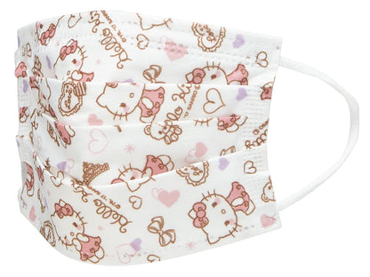 Skater Kids Hello Kitty Sanrio Non-Woven Fabric Mask 7Pcs Japan 3-Layer Mskp3N-A- Japan Figure Store - #1 Bring To You The Best Japanese Goods