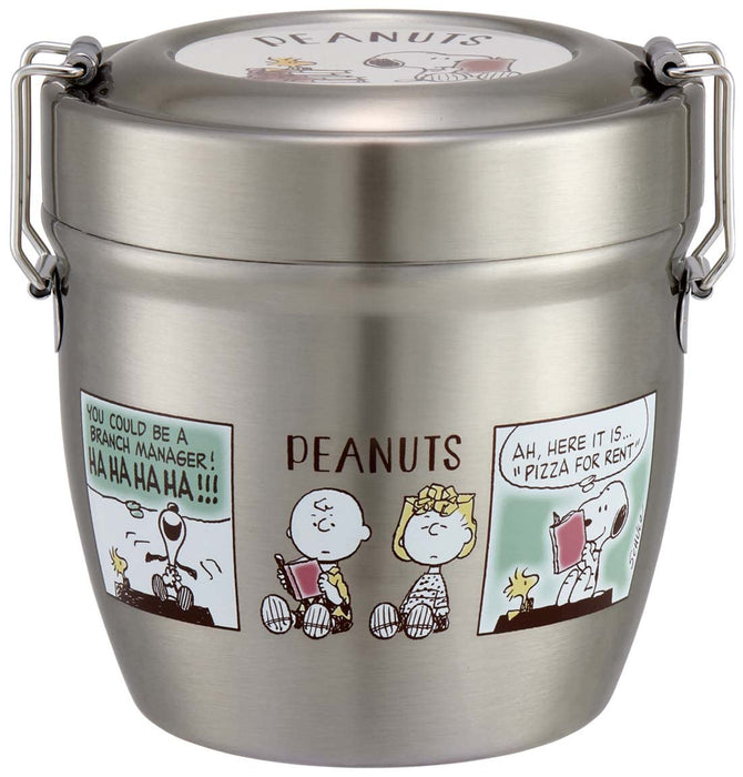 Skater Japan Stainless Steel Insulated Bento Box Snoopy Comic 550Ml- Japan Figure Store - #1 Bring To You The Best Japanese Goods