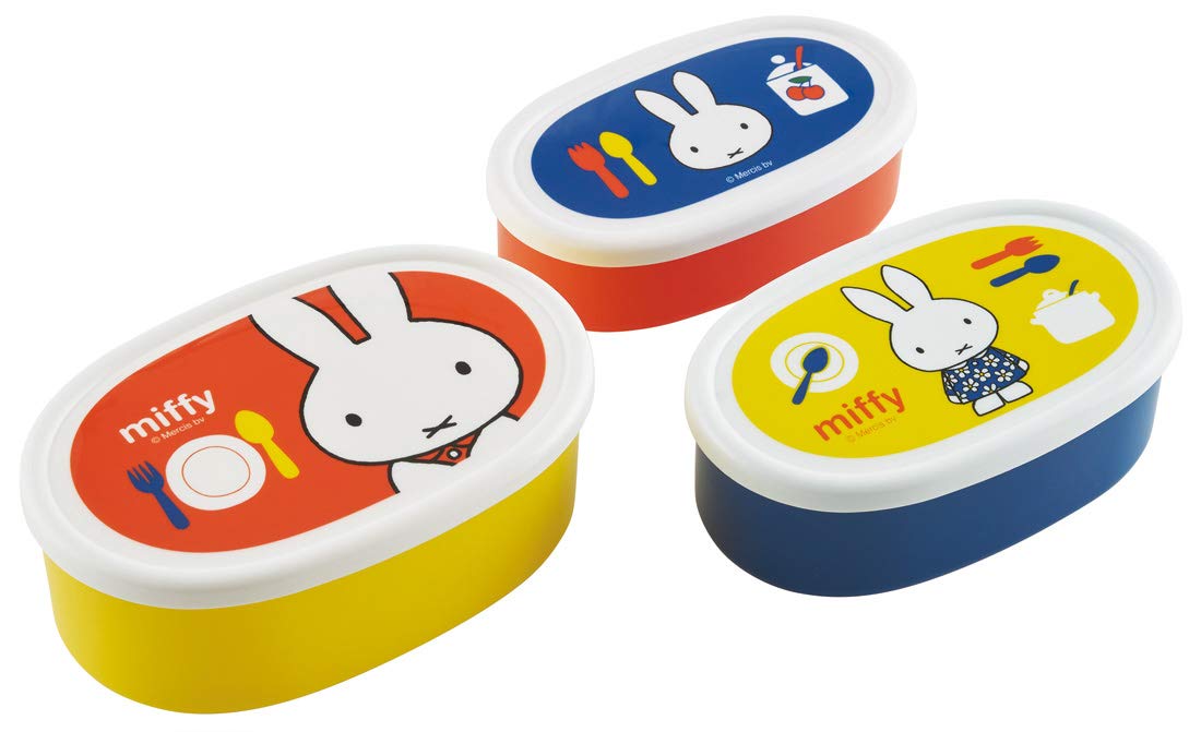 SKATER Dick Bruna Miffy Lunch Container Set 3 Pcs- Japan Figure Store - #1 Bring To You The Best Japanese Goods