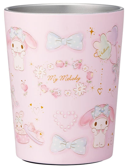 Skater My Melody Happiness Girl Sanrio Thermal Insulated Coffee Tumbler 240Ml Japan- Japan Figure Store - #1 Bring To You The Best Japanese Goods