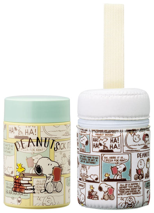 Skater Japan 180Ml Mini Insulated Soup Jar With Pouch - Snoopy Peanuts Comic- Japan Figure Store - #1 Bring To You The Best Japanese Goods