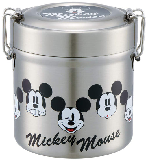 Skater Japan Thermal Insulated Bento Box 480Ml Mickey Face | Stainless Steel- Japan Figure Store - #1 Bring To You The Best Japanese Goods