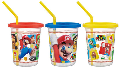 Skater Tumbler 3pcs 320ml Super Mario 23 Japan Sih3St-A- Japan Figure Store - #1 Bring To You The Best Japanese Goods