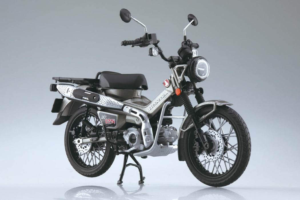 Honda CT125 1/12 Bike Aoshima Matte Armored Silver Metallic- Japan Figure Store - #1 Bring To You The Best Japanese Goods