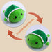 Slinx Plush Toy Angry Face Funny Turtle Green 15cm Japan Reversible Gift- Japan Figure Store - #1 Bring To You The Best Japanese Goods