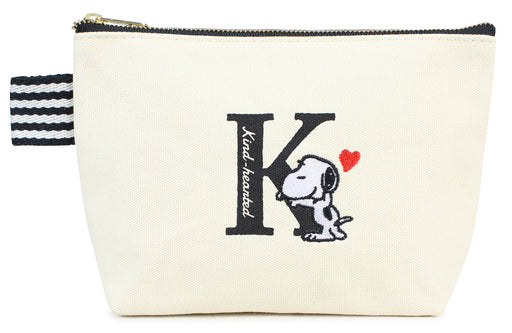 SHOBIDO Snoopy Initial Pouch K- Japan Figure Store - #1 Bring To You The Best Japanese Goods