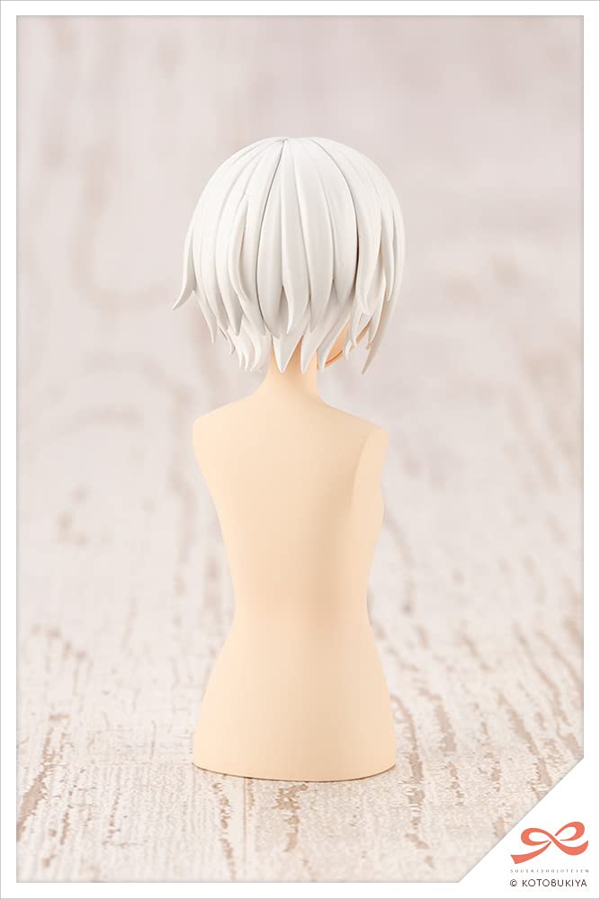 KOTOBUKIYA Sousai Shoujo Teien 1/10 After School Short Wig A White & Chocolate Brown Plastic Model- Japan Figure Store - #1 Bring To You The Best Japanese Goods