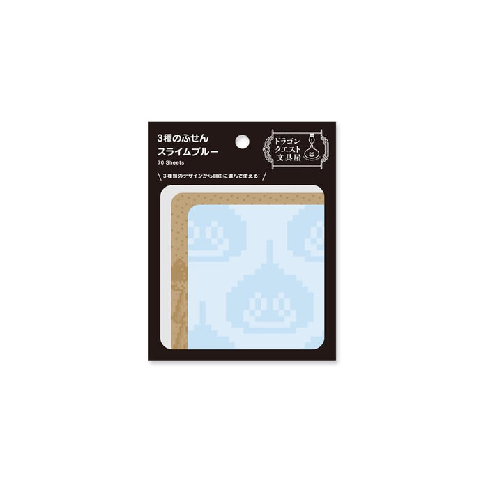 Square Enix Dragon Quest Blue Slime Sticky Notes - 3 Type Stationery Set 256001- Japan Figure Store - #1 Bring To You The Best Japanese Goods