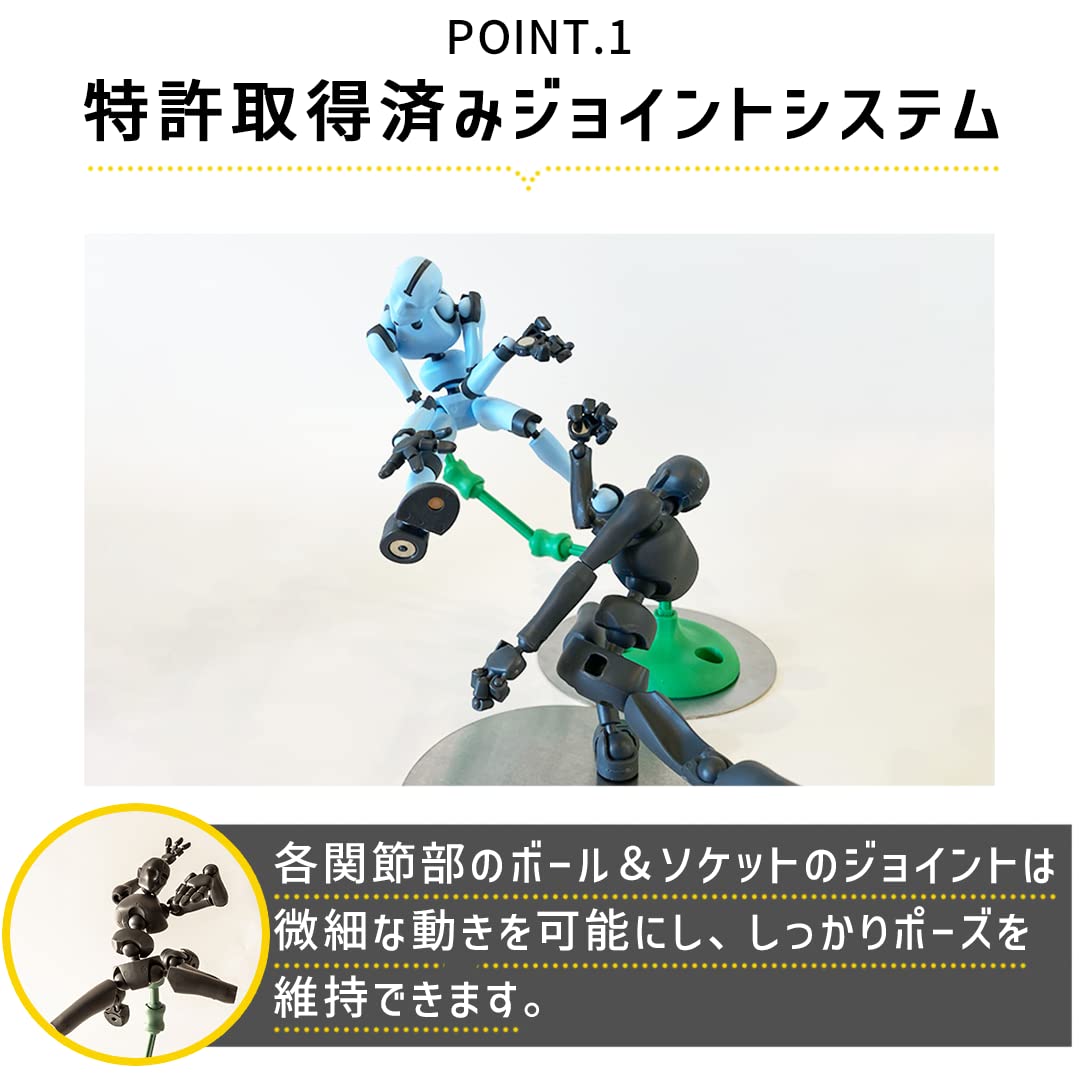 Stickybones 8.5 Dark Storm Posable Figure- Japan Figure Store - #1 Bring To You The Best Japanese Goods