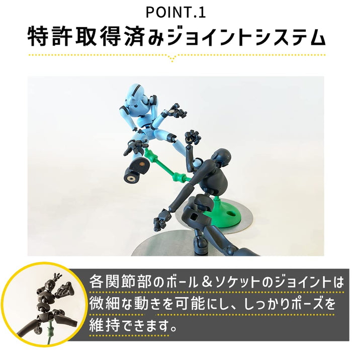 Stickybones 8.5 Dark Storm Posable Figure- Japan Figure Store - #1 Bring To You The Best Japanese Goods