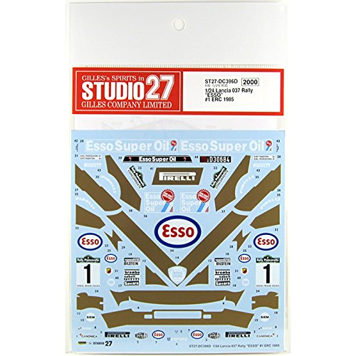 Studio27 St27 Dc396D Lancia 037 Rally Esso 1 Erc 1985 For Hasegawa 1/24 Scale Cae Decal- Japan Figure Store - #1 Bring To You The Best Japanese Goods