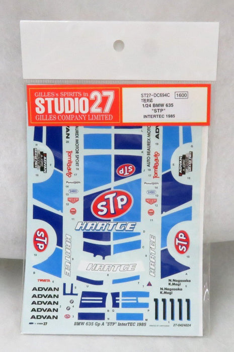 Studio27 St27 Dc694C BMW 635Csi Gp A Stp Intertec 1985 Decal For Tamiya 1/24 Car Model Decal- Japan Figure Store - #1 Bring To You The Best Japanese Goods