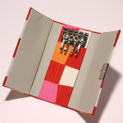 Jhands Japan Stylish Key Case With Red Checkered Design- Japan Figure Store - #1 Bring To You The Best Japanese Goods