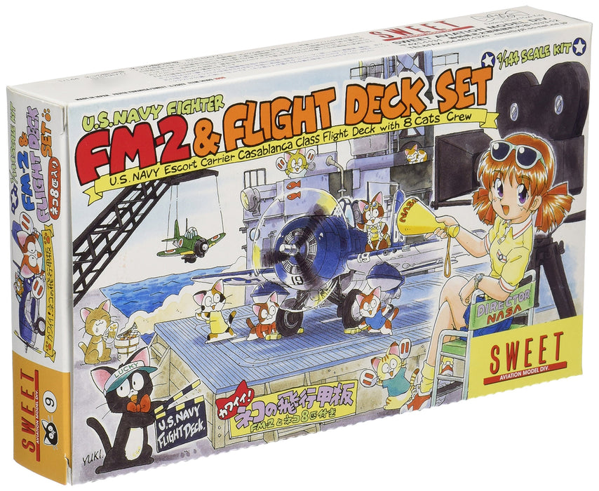 SWEET 09 U.S. Navy Fighter Fm-2 & Flight Deck Set 1/144 Scale Kit- Japan Figure Store - #1 Bring To You The Best Japanese Goods