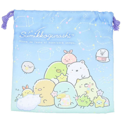 Sumikko Gurashi [Drawstring Bag] Kinchaku Pouch / Starry Sky San-X- Japan Figure Store - #1 Bring To You The Best Japanese Goods