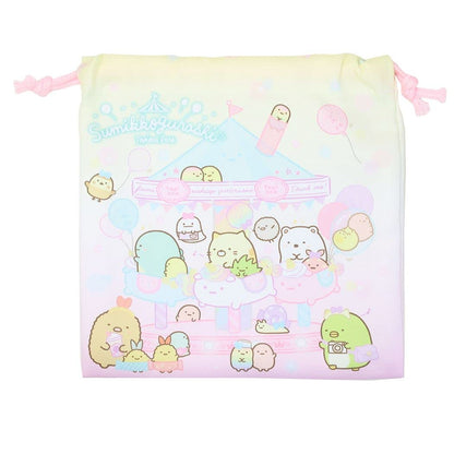 Sumikko Gurashi [Drawstring Bag] Kinchaku Pouch/Tapioka Park San-X- Japan Figure Store - #1 Bring To You The Best Japanese Goods