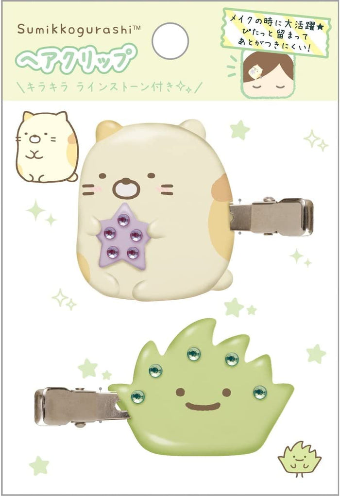 Sumikko Gurashi Fe34407 Hair Clip Cat Zassou- Japan Figure Store - #1 Bring To You The Best Japanese Goods