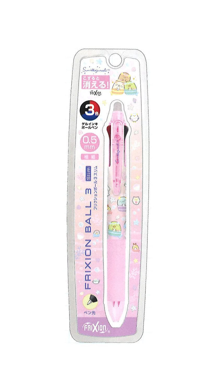 SAN-X Sumikko Gurashi Friction Ballpoint Pen Slim 3 Color 0.5Mm Pink- Japan Figure Store - #1 Bring To You The Best Japanese Goods