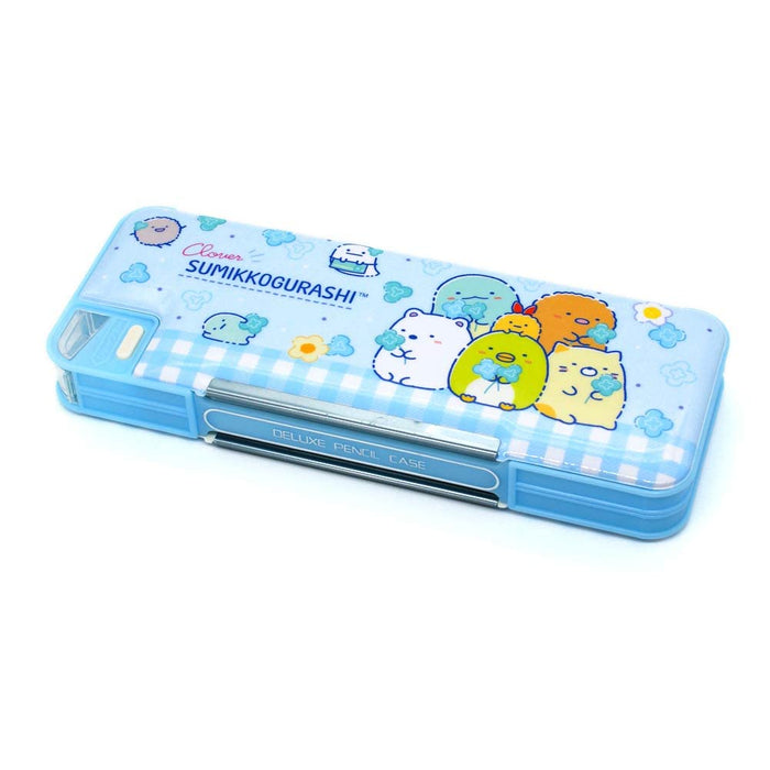 Sumikko Gurashi Soft Pen Case Clover Blue 2023 New School 3500 San-X Cute Back To School Entrance Preparation Popular Sanx Pt09801- Japan Figure Store - #1 Bring To You The Best Japanese Goods