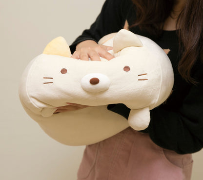 San-X Sumikko Gurashi Super Mochi Daifuku Plush Toy Cat Japanese Cute Stuffed Animals- Japan Figure Store - #1 Bring To You The Best Japanese Goods