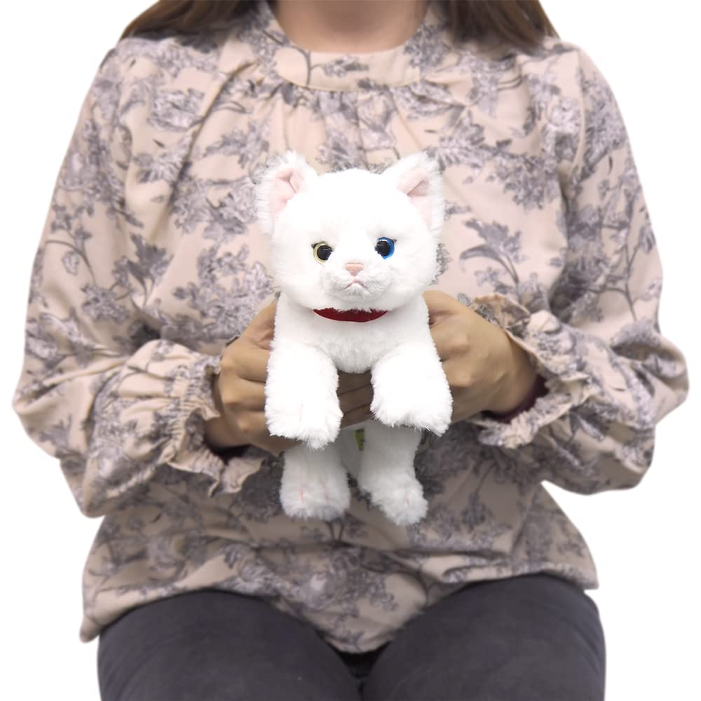 SUNLEMON Plush Doll Knee Cat Odd-Eye Ss White- Japan Figure Store - #1 Bring To You The Best Japanese Goods