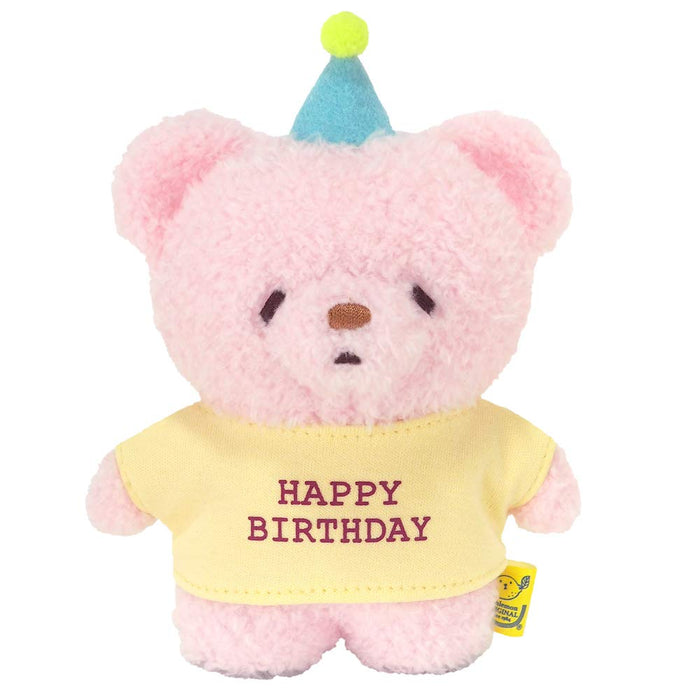 SUNLEMON Plush Doll Fluffy Tatton Birthday Bear Pink S- Japan Figure Store - #1 Bring To You The Best Japanese Goods