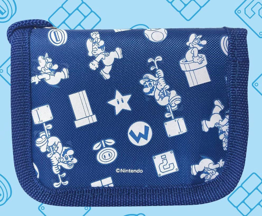 Sun Art Japan Super Mario Rf Wallet Blue Mbs 893A Ble- Japan Figure Store - #1 Bring To You The Best Japanese Goods