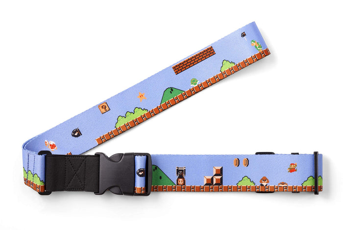 NINTENDO Super Mario Travel Luggage Strap Ground Level- Japan Figure Store - #1 Bring To You The Best Japanese Goods