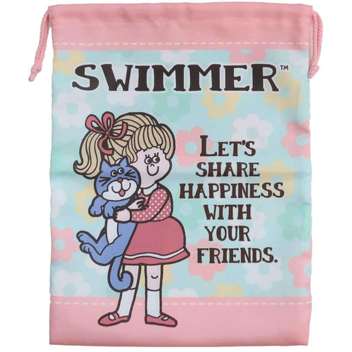 K Company Swimmer Drawstring Bag L Mint Japanese Cute Drawstring Bags Accessories- Japan Figure Store - #1 Bring To You The Best Japanese Goods