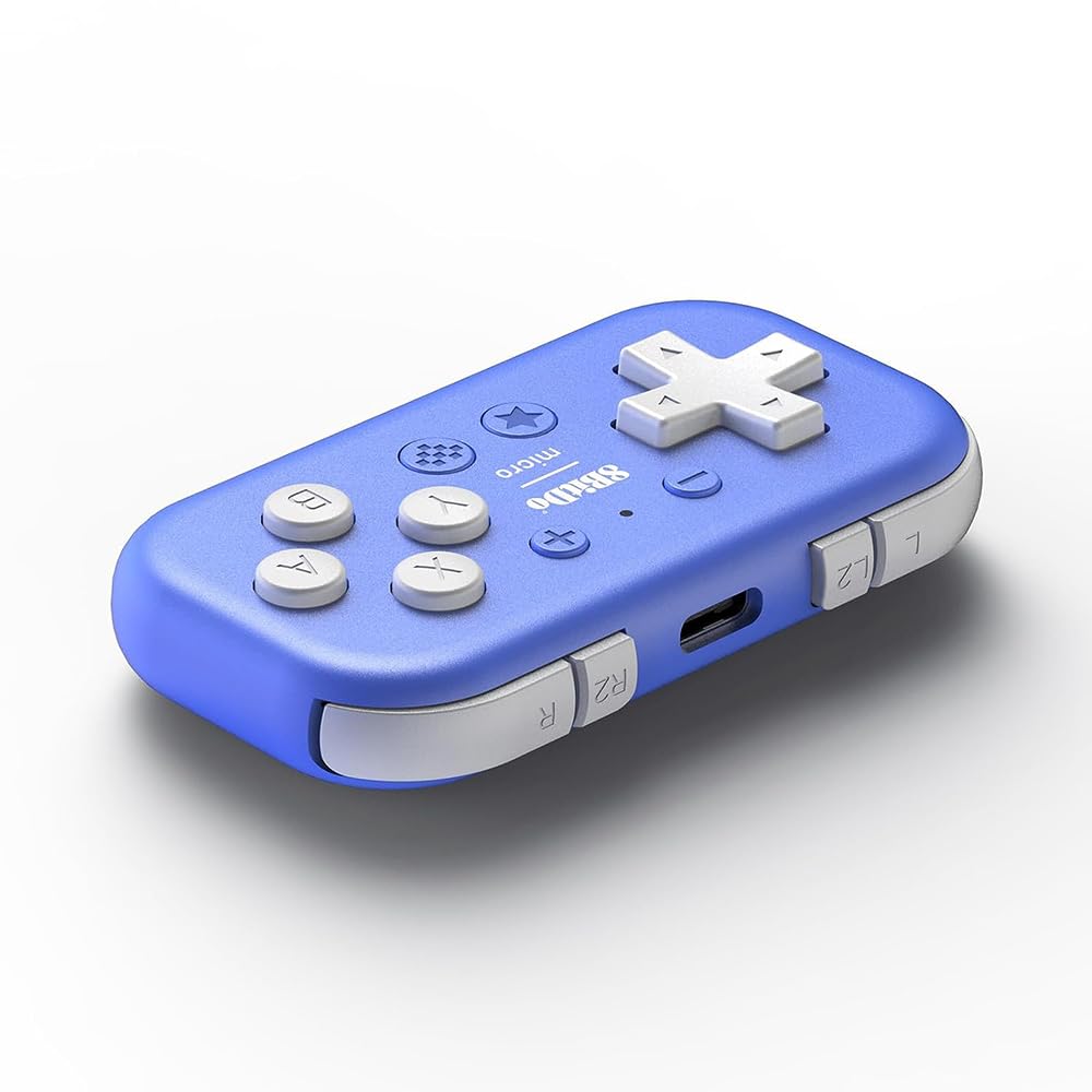 8Bitdo Cyber Gadget Micro Bluetooth Gamepad Blue - Switch/Android Compat.- Japan Figure Store - #1 Bring To You The Best Japanese Goods