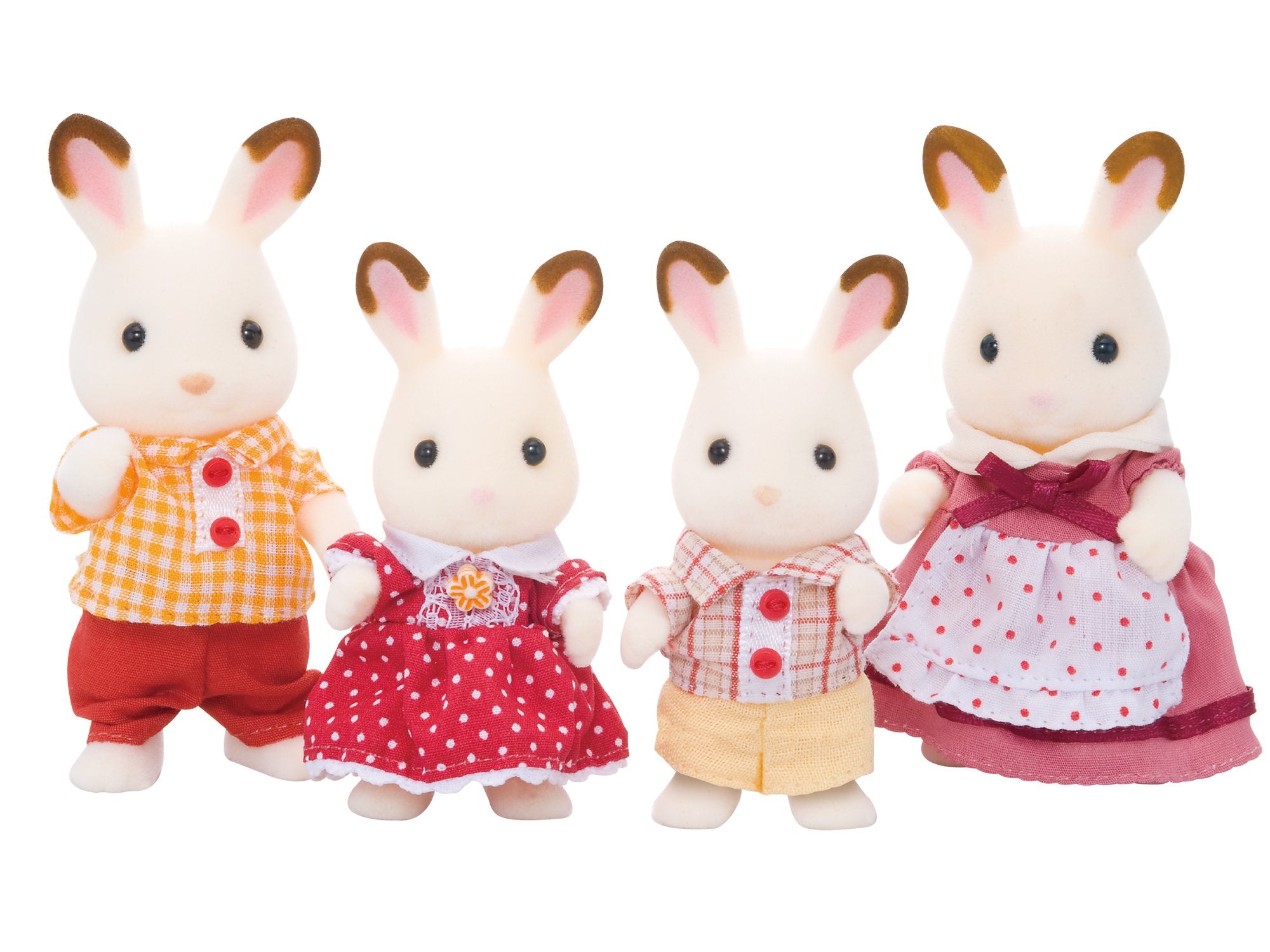 Epoch Sylvanian Families Doll - Chocolate Rabbit Family Toy U-62 St Mark Certified Ages 3+- Japan Figure Store - #1 Bring To You The Best Japanese Goods
