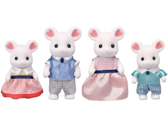 Epoch Sylvanian Families Marshmallow Mouse Dollhouse Family Toy Ages 3+ Fs-33- Japan Figure Store - #1 Bring To You The Best Japanese Goods