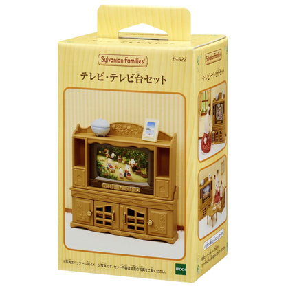 Epoch Sylvanian Families Toy Dollhouse Furniture with TV Stand Set - Ages 3 and Up- Japan Figure Store - #1 Bring To You The Best Japanese Goods