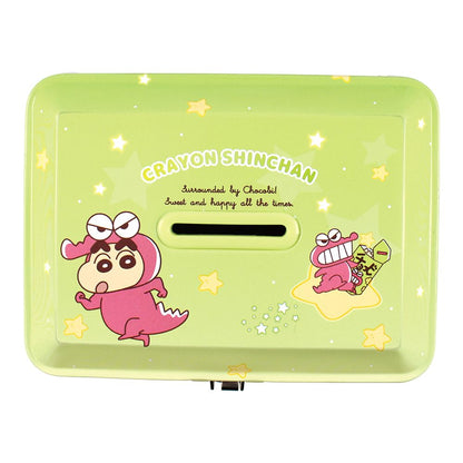 T's Factory Crayon Shin-Chan Bank w/ Key KS-5542858CB H8.4xW11.3xD8.3cm- Japan Figure Store - #1 Bring To You The Best Japanese Goods