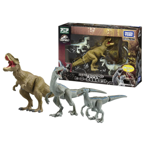 Takara Tomy Ania Japan Jurassic World Hero Dinosaur Set Animal Toy Age 3+- Japan Figure Store - #1 Bring To You The Best Japanese Goods