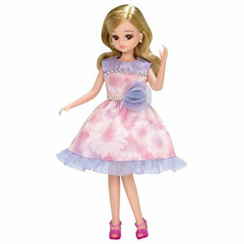Takara Tomy Dress Only Licca-chan Doll Lw-03 Purple Flower- Japan Figure Store - #1 Bring To You The Best Japanese Goods