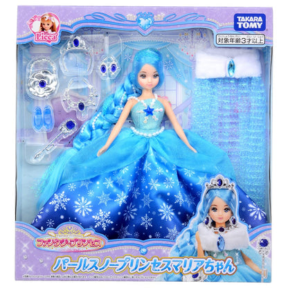 Takara Tomy Licca-Chan Fantasy Princess Pearl Snow Princess Maria Dress-Up Toy 3+- Japan Figure Store - #1 Bring To You The Best Japanese Goods