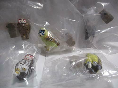 Takara Tomy Panda Hole Kabuki Owl All5 Set Gasha Mascot Capsule Figures Complete- Japan Figure Store - #1 Bring To You The Best Japanese Goods