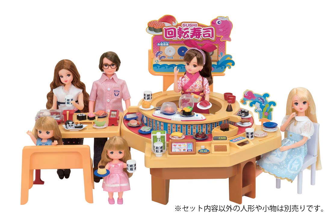 TAKARA TOMY Licca Doll Turning Turning Conveyor Belt Sushi Restaurant- Japan Figure Store - #1 Bring To You The Best Japanese Goods